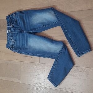 Good American Jeans Women's sz 4/27 Good Leg Crop Mid Rise Indigo Denim Jeans